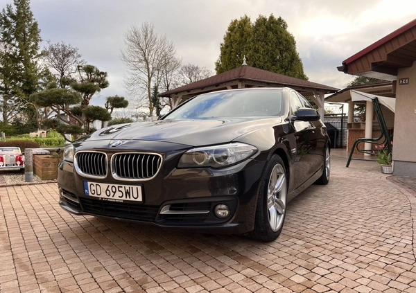 BMW Seria 5 cena 59999 przebieg: 225000, rok produkcji 2014 z Darłowo małe 631